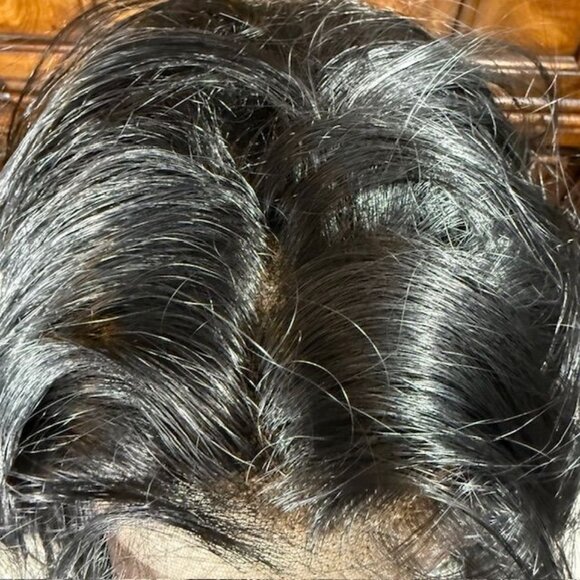 Vanessa Express Top 26" Tops Caliente Lace Front Color 1B Wavy Synthetic Wig - Picture 7 of 16